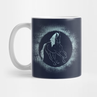 Running frost horse Mug